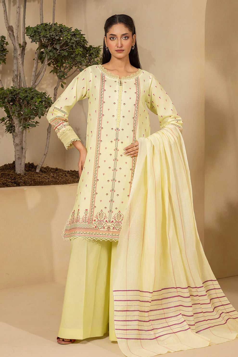 ZELLBURY Embroidered Shirt Shalwar Dupatta 3PC 0770