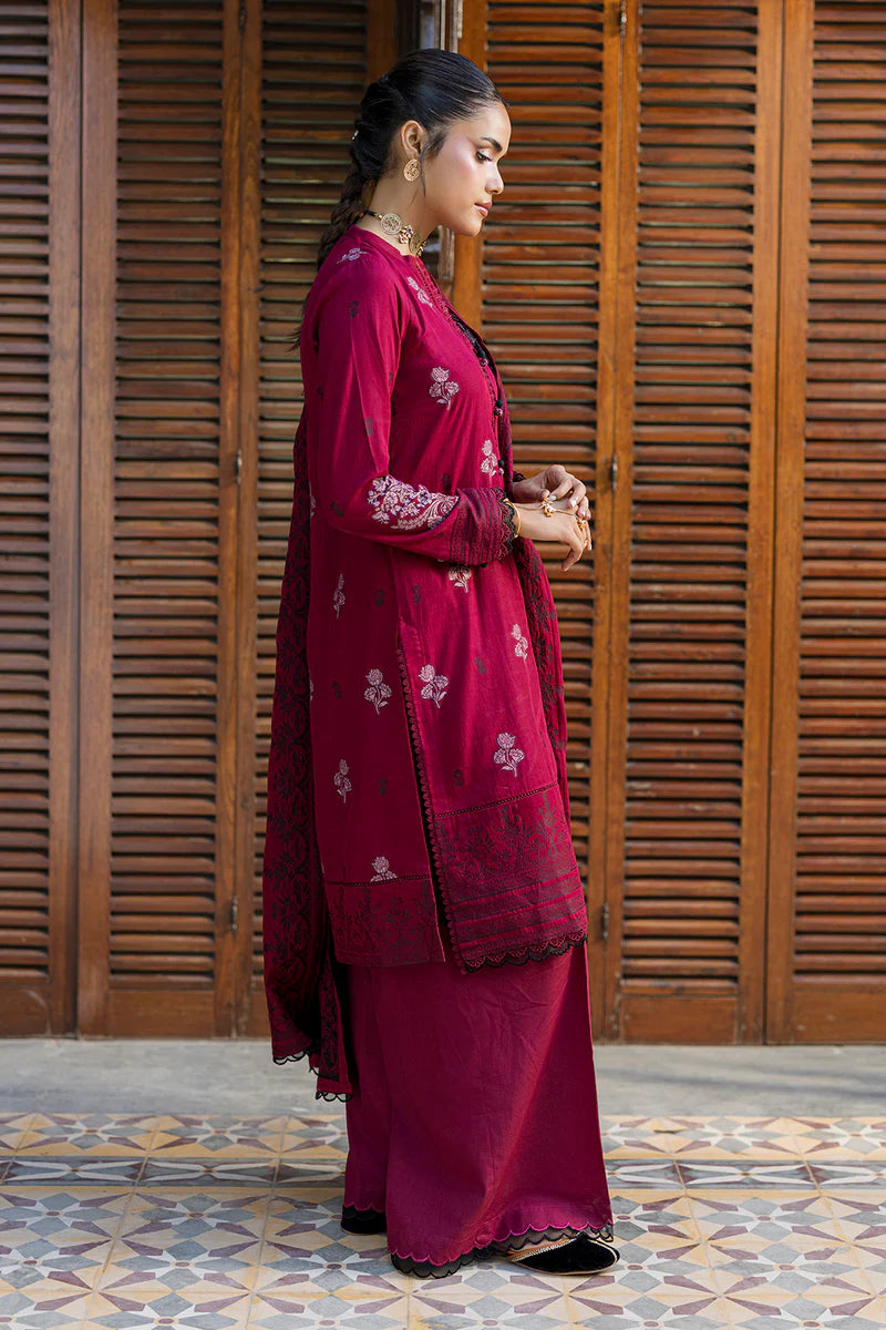 Zellbury 3PC Jacquard Shirt Shalwar Dupatta  0855
