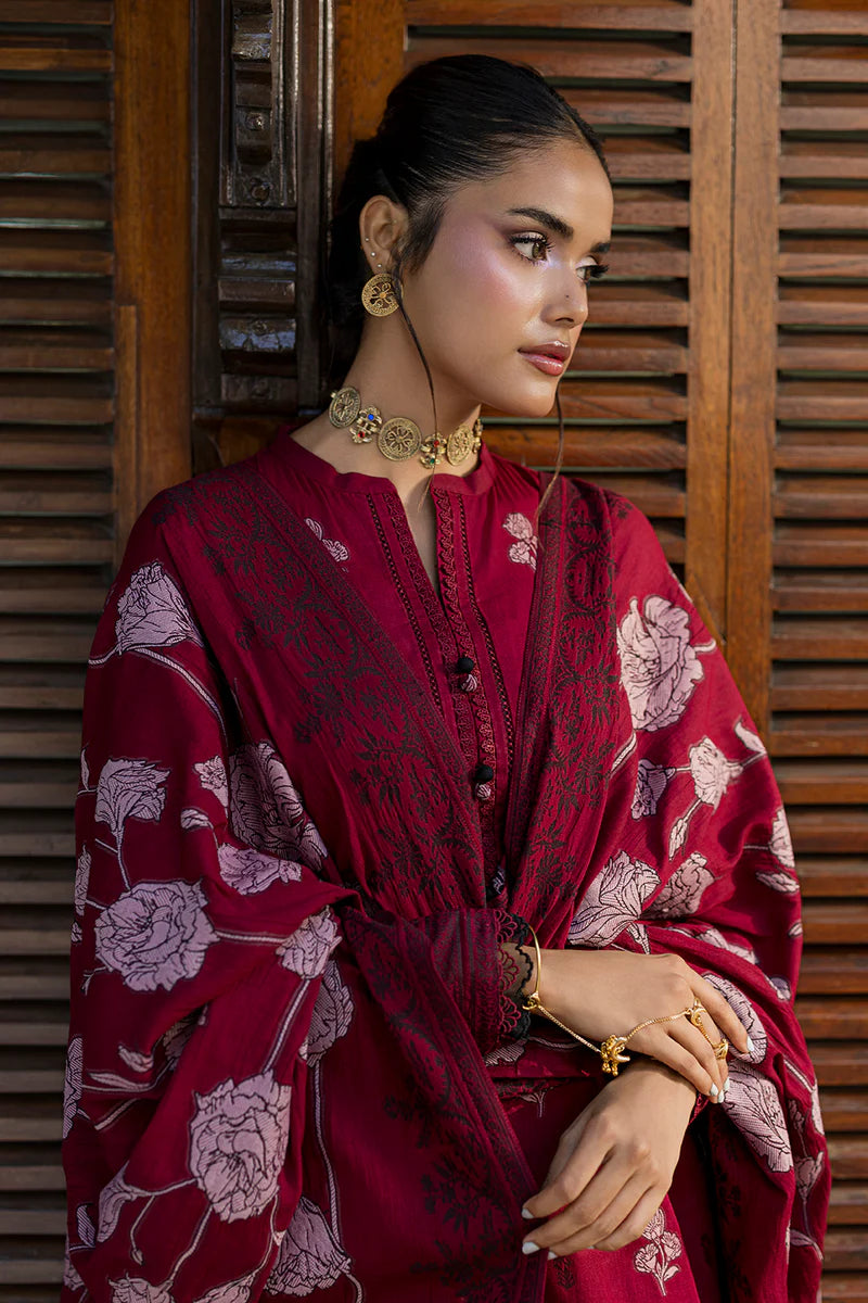 Zellbury 3PC Jacquard Shirt Shalwar Dupatta  0855