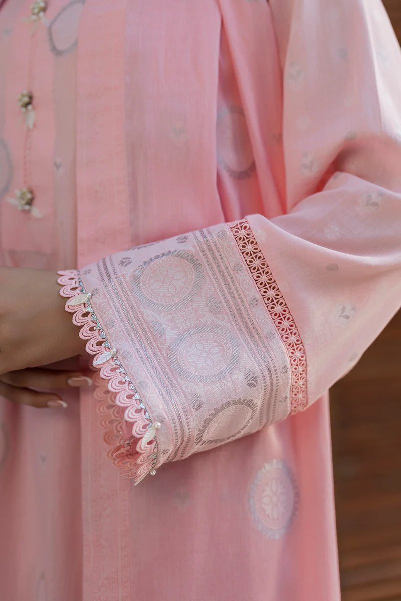 Zellbury 3PC Jacquard Shirt Shalwar Dupatta  0857