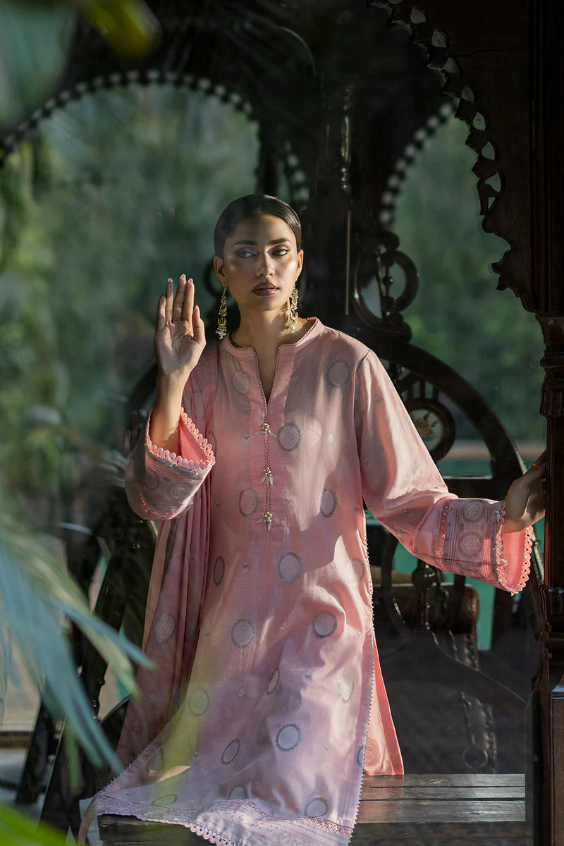Zellbury 3PC Jacquard Shirt Shalwar Dupatta  0857