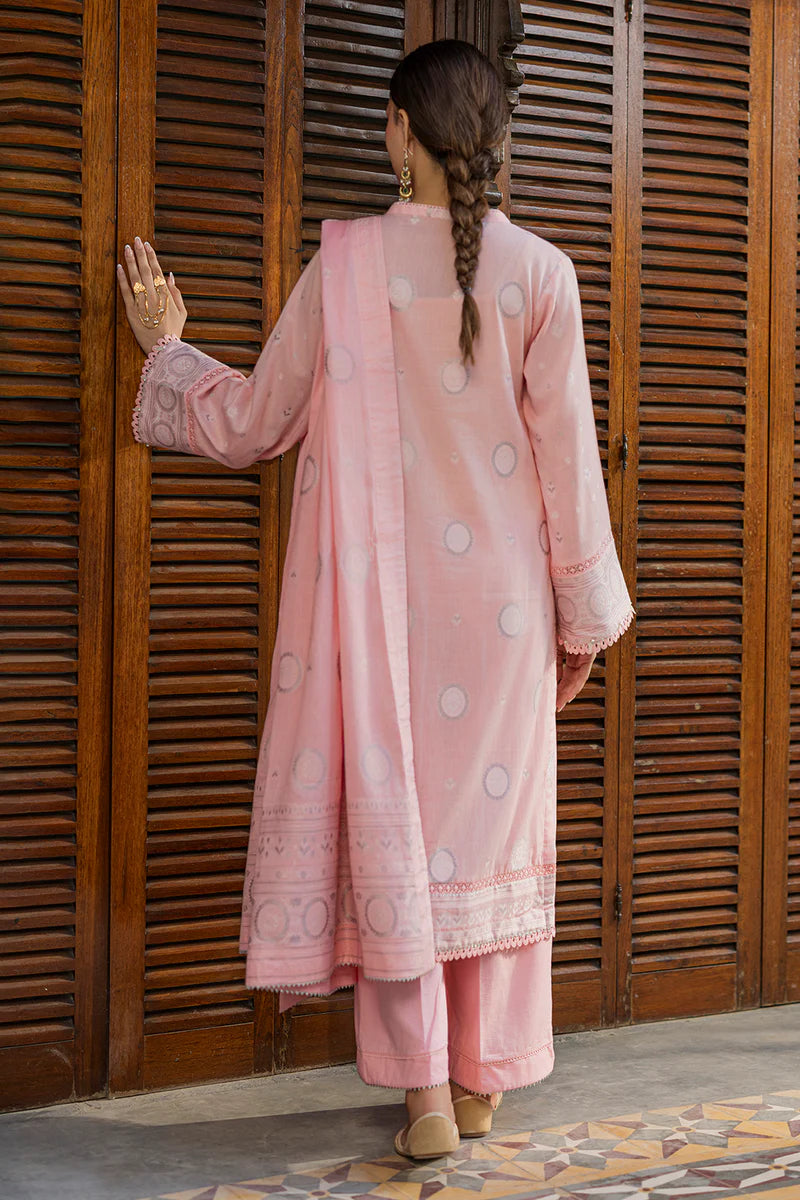 Zellbury 3PC Jacquard Shirt Shalwar Dupatta  0857