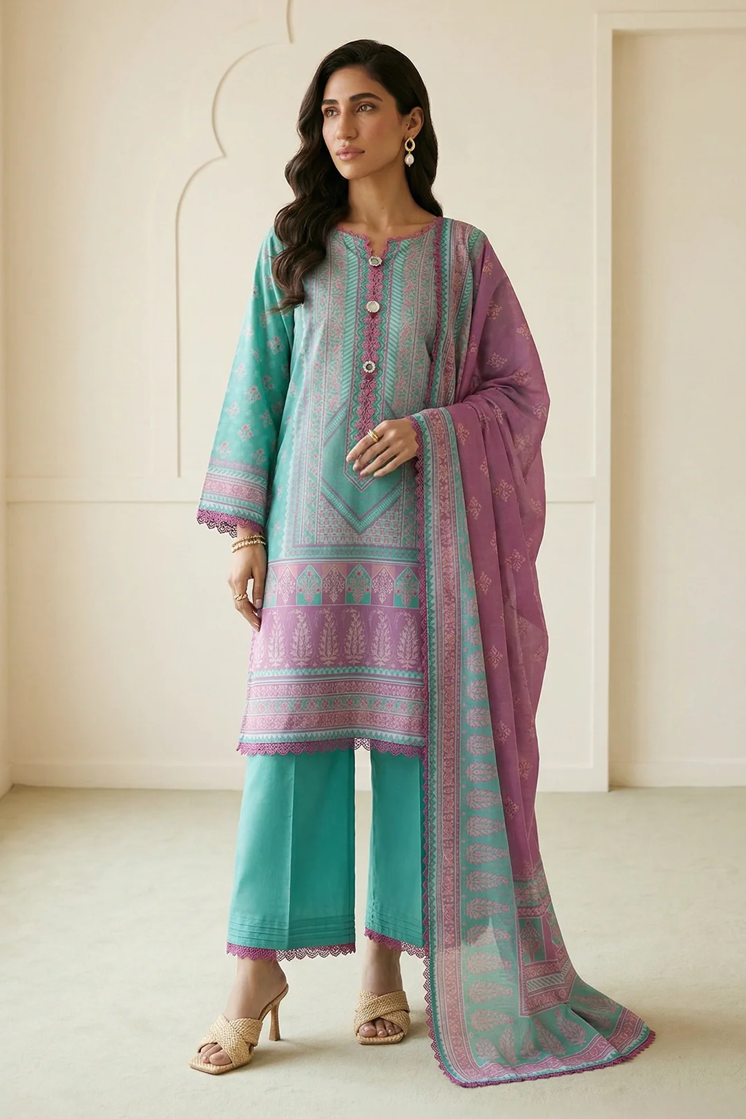 ZELLBURY | Printed Lawn 3PC 0942