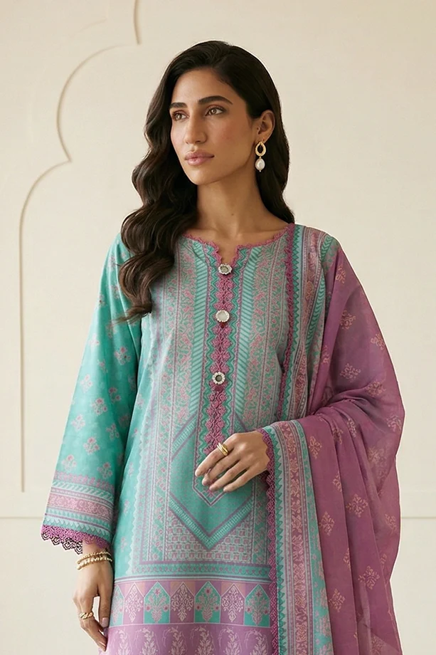 ZELLBURY | Printed Lawn 3PC 0942