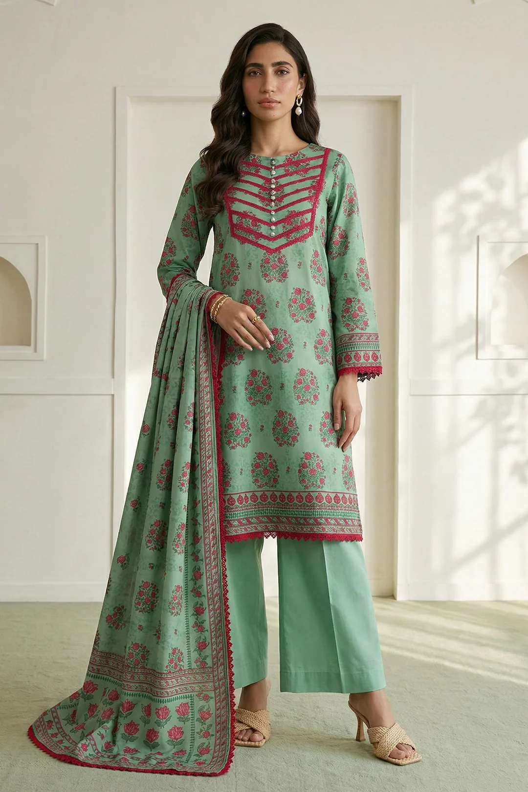 ZELLBURY | Printed Lawn 3PC 0946