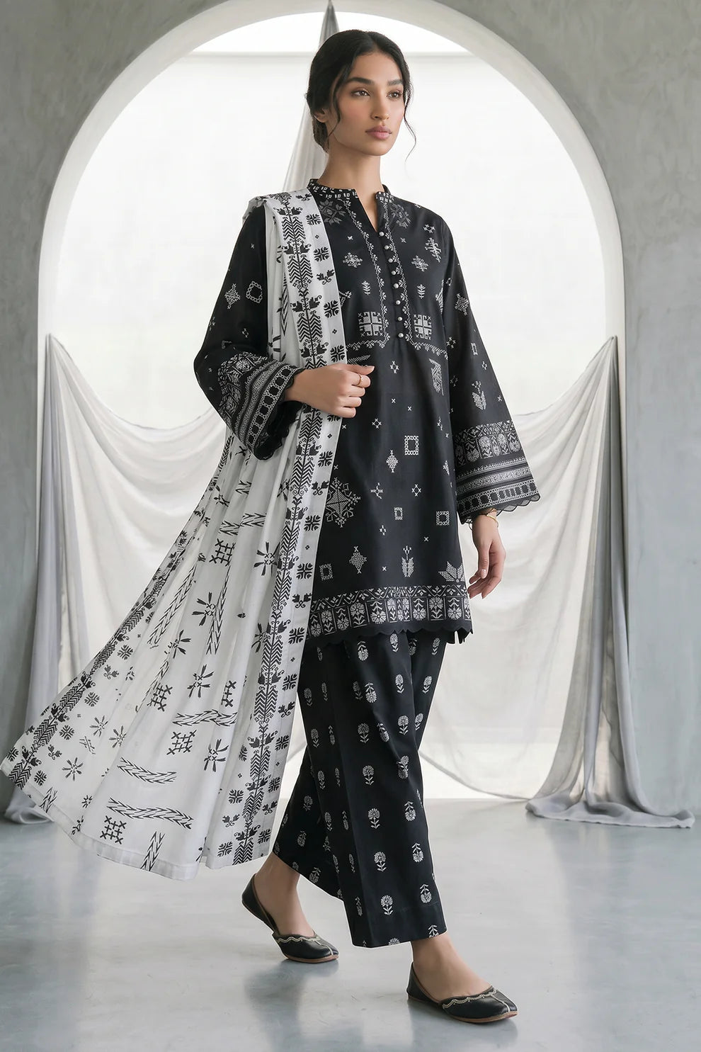 ZELLBURY | Printed Lawn 3PC 0957