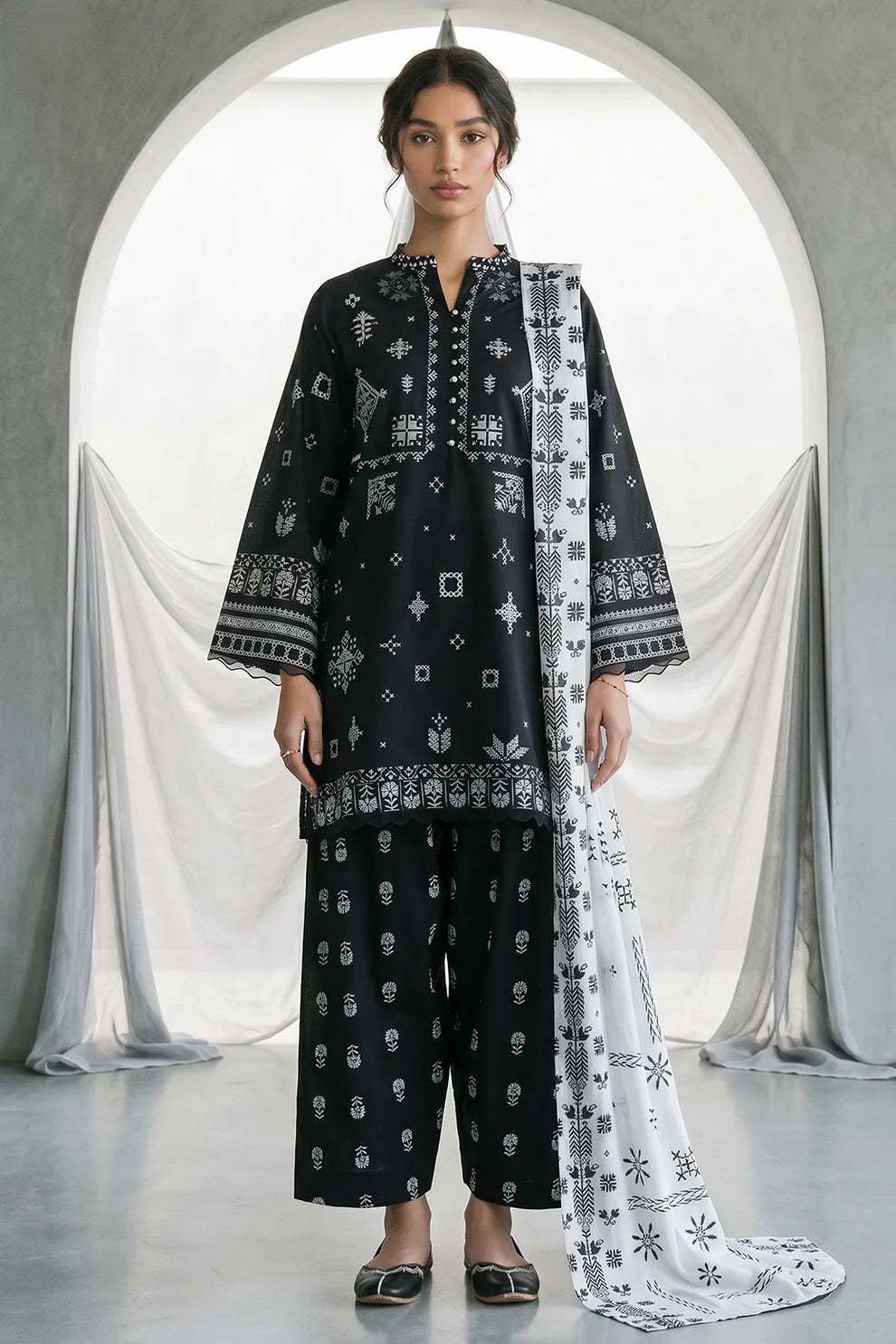 ZELLBURY | Printed Lawn 3PC 0957