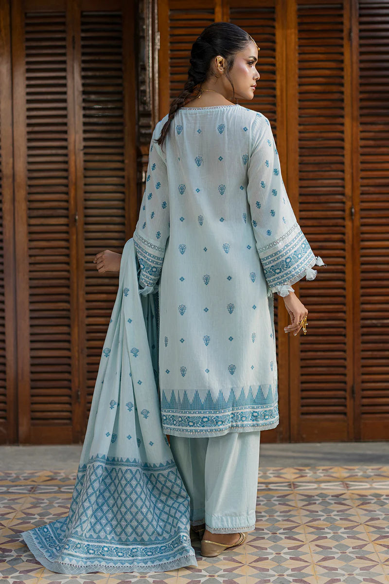Zellbury 3PC Jacquard Shirt Shalwar Dupatta  0987