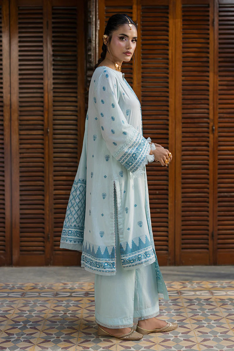 Zellbury 3PC Jacquard Shirt Shalwar Dupatta  0987