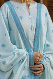 Zellbury 3PC Jacquard Shirt Shalwar Dupatta  0987