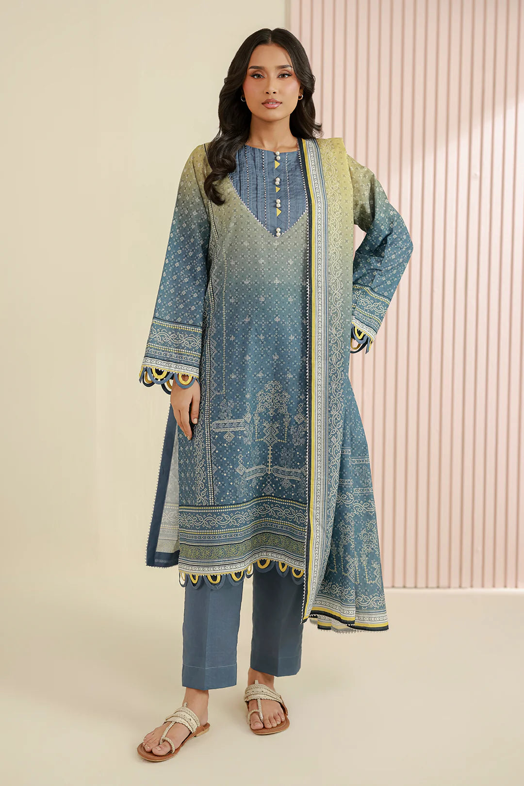 ZELLBURY | Printed Lawn 3PC 1005