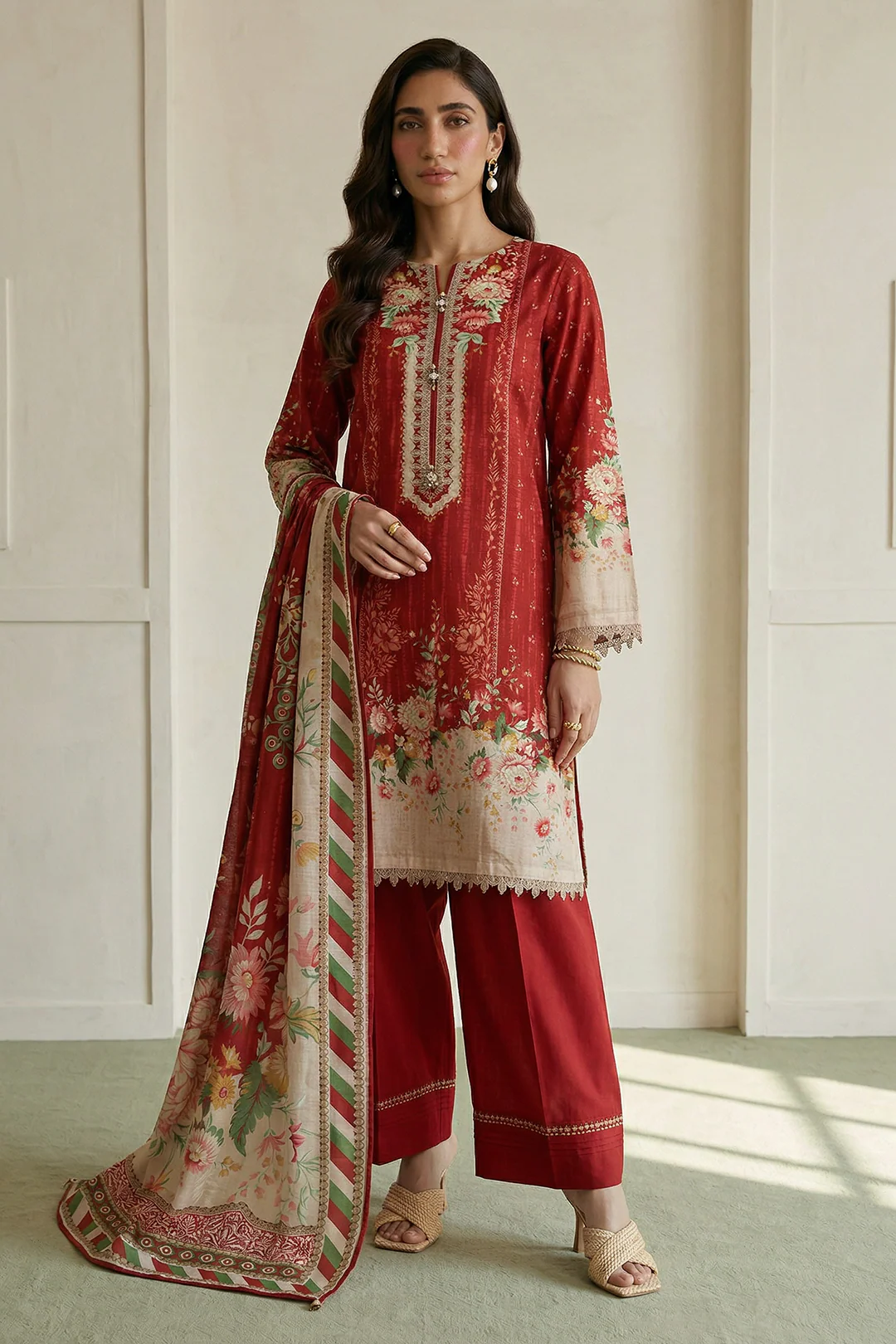 ZELLBURY | Printed Lawn 3PC 1006