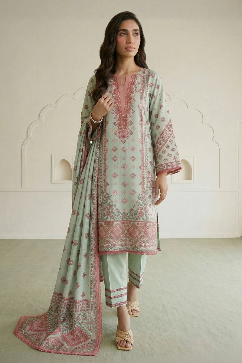 ZELLBURY | Printed Lawn 3PC 1008
