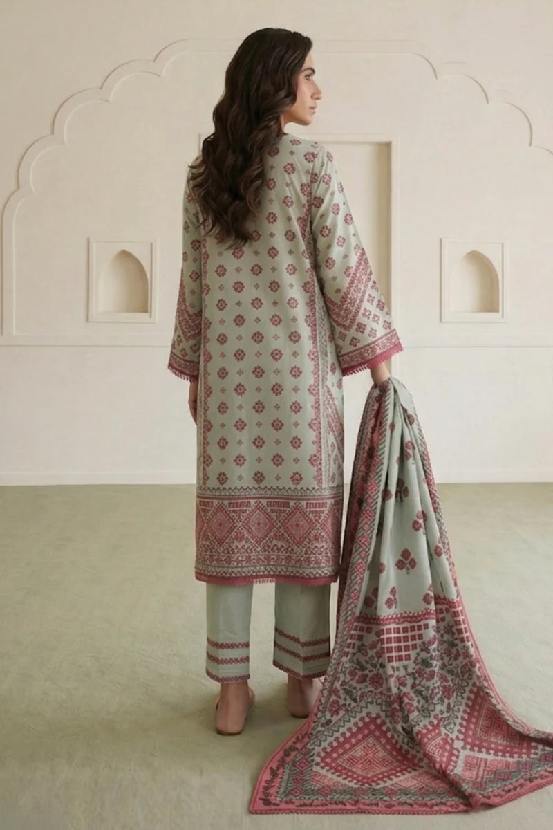 ZELLBURY | Printed Lawn 3PC 1008