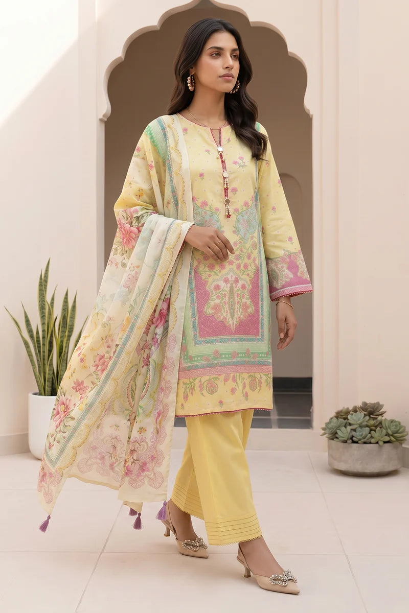 ZELLBURY | Printed Lawn 3PC 1020