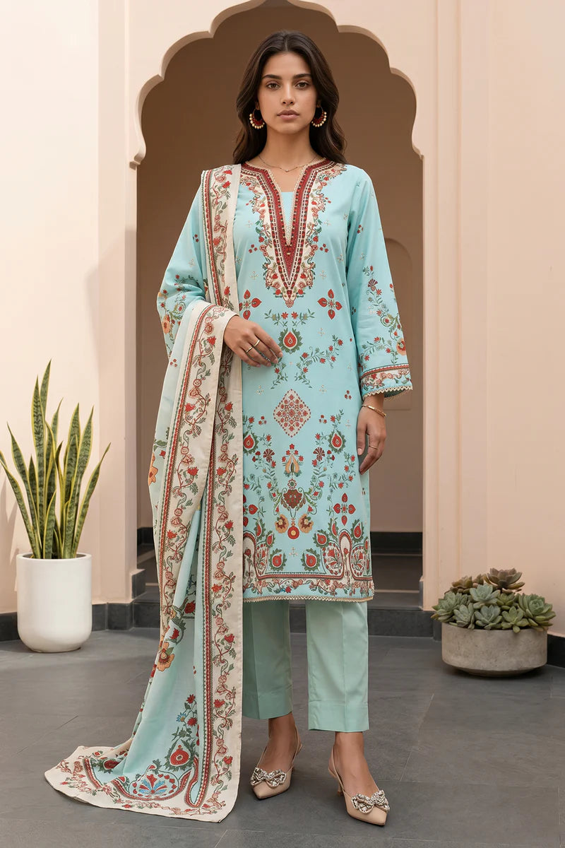 ZELLBURY | Printed Lawn 3PC 1022