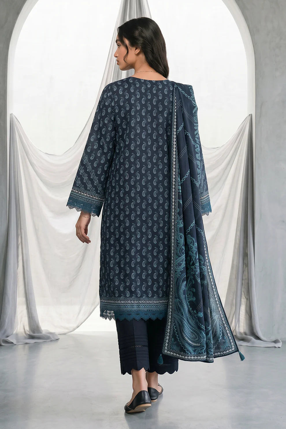 ZELLBURY | Printed Lawn 3PC 1077
