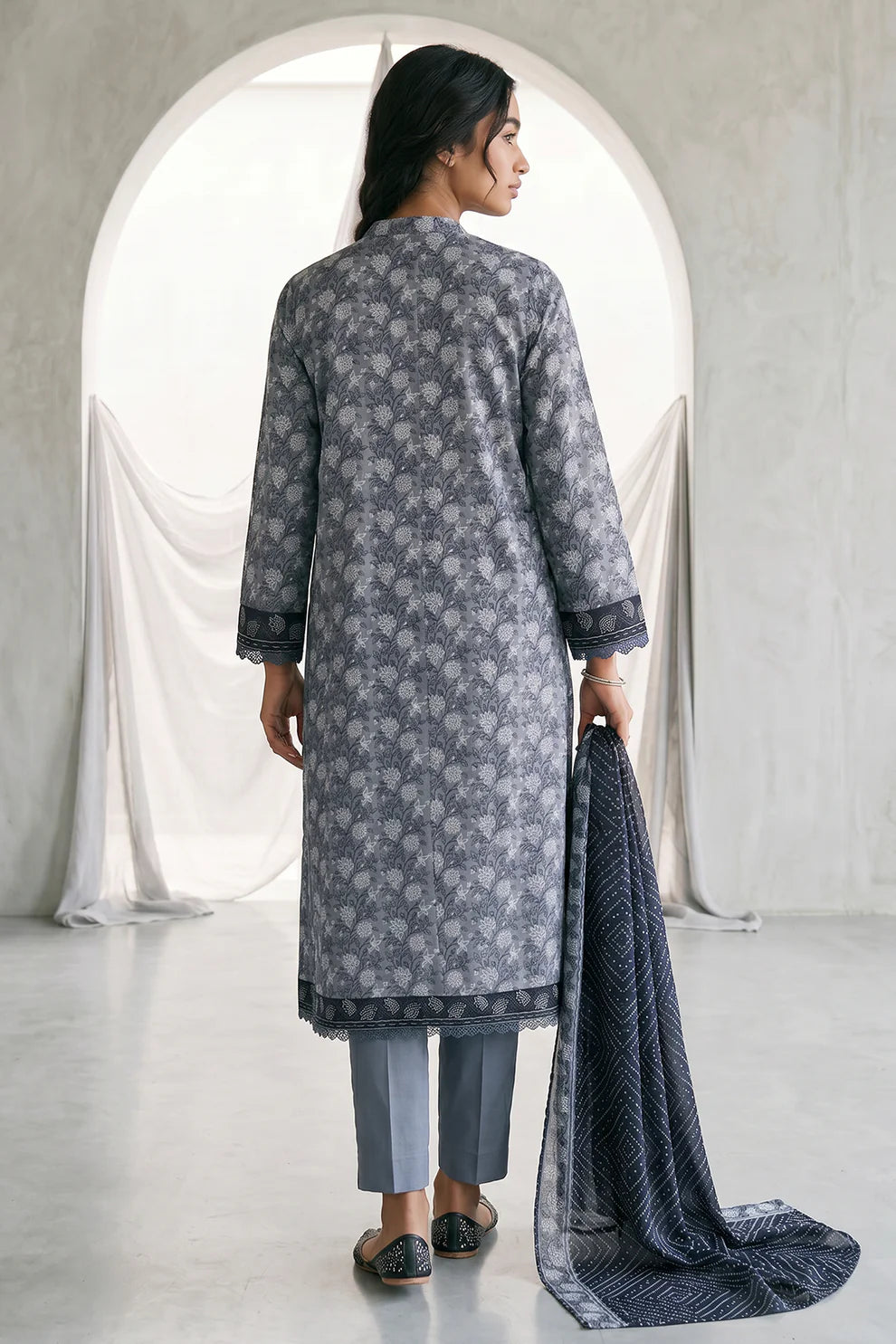 ZELLBURY | Printed Lawn 3PC 1078