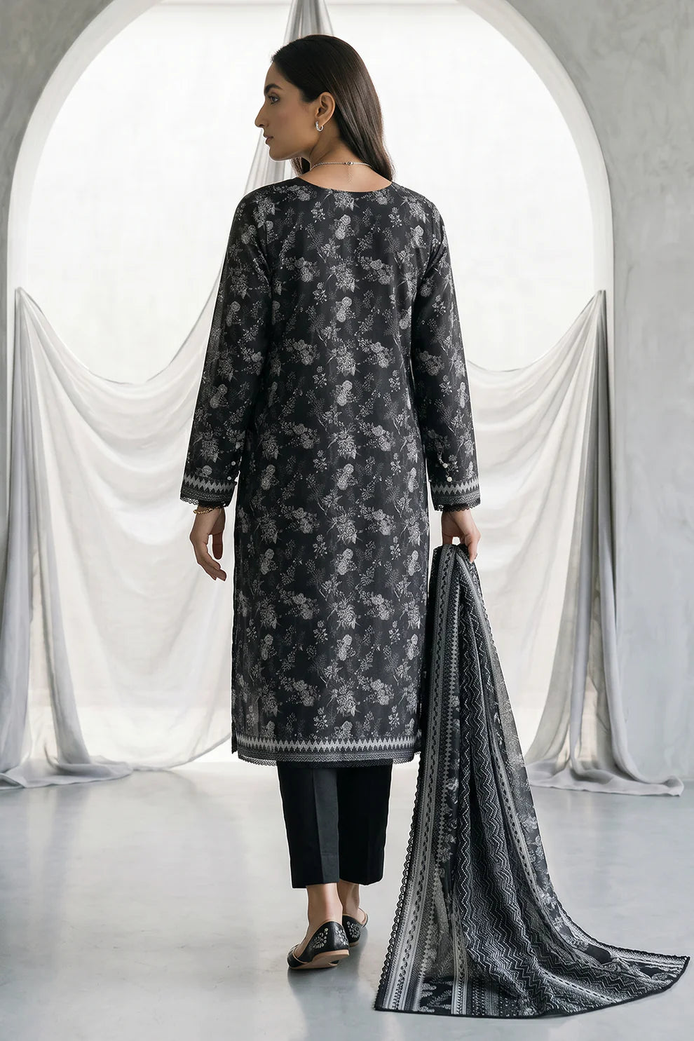 ZELLBURY | Printed Lawn 3PC 1080