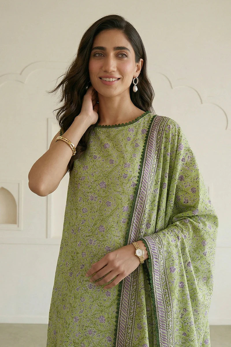ZELLBURY | Printed Lawn 3PC 1086