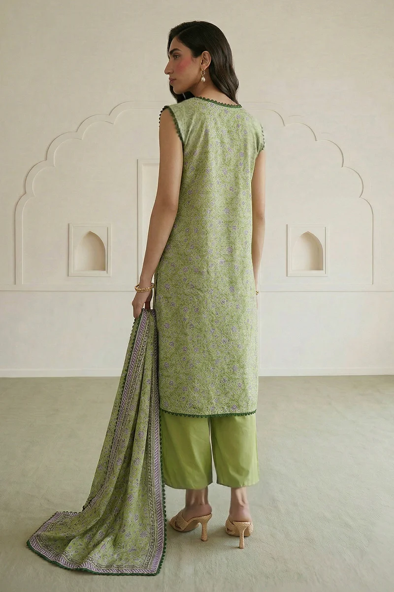 ZELLBURY | Printed Lawn 3PC 1086