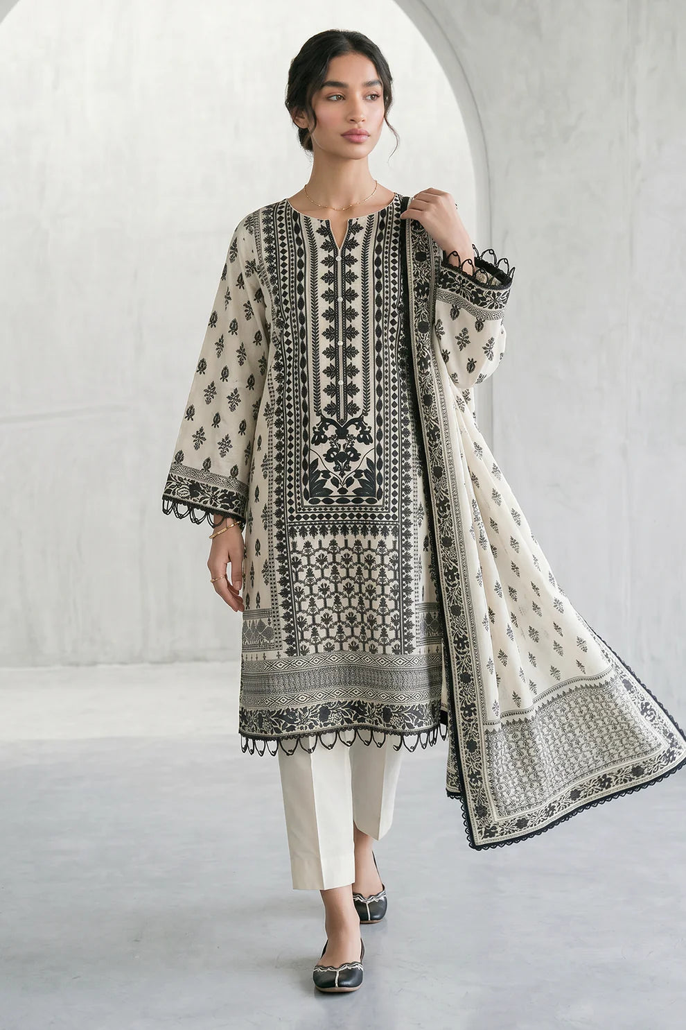 ZELLBURY | Printed Lawn 3PC 1088