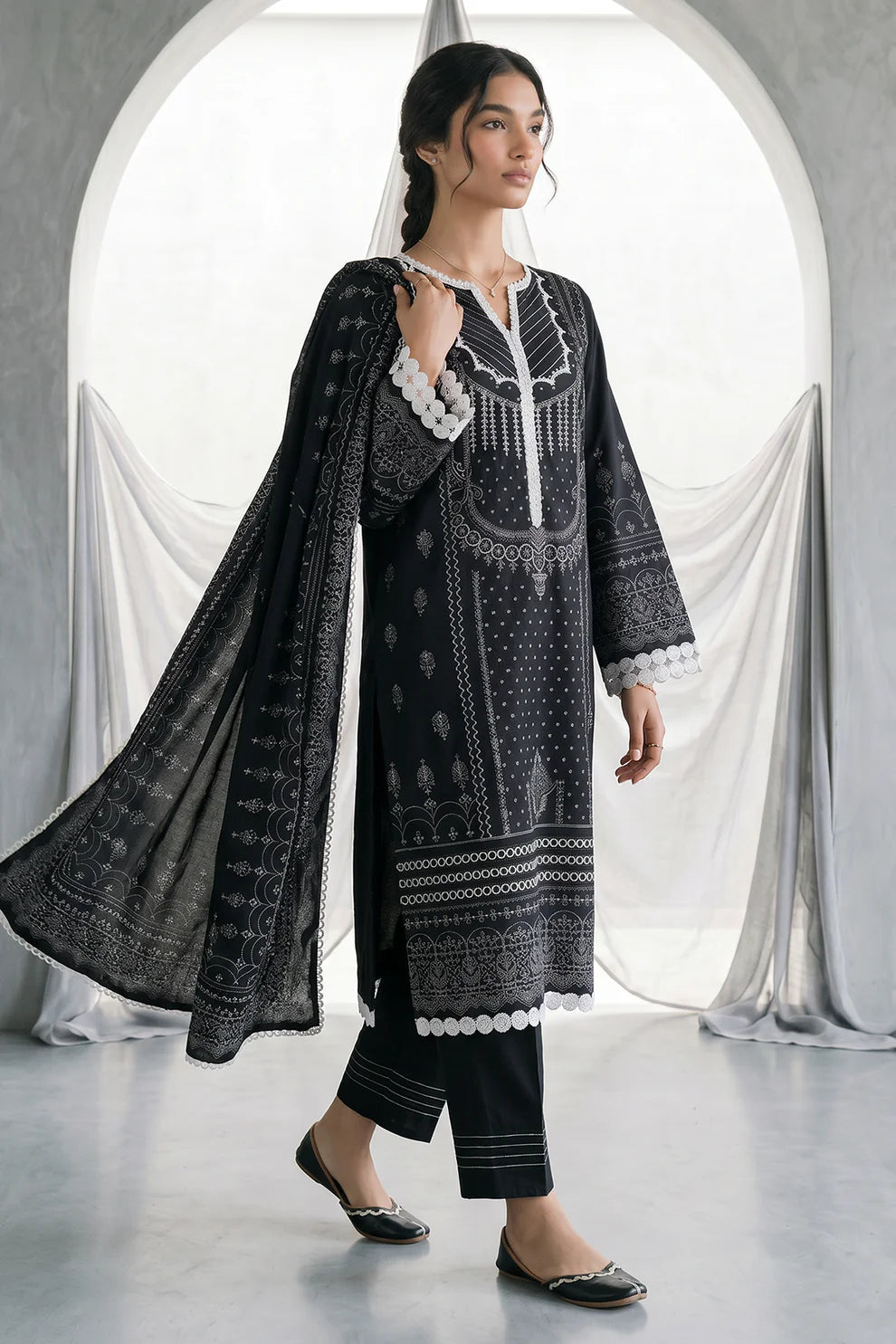 ZELLBURY | Printed Lawn 3PC 1090
