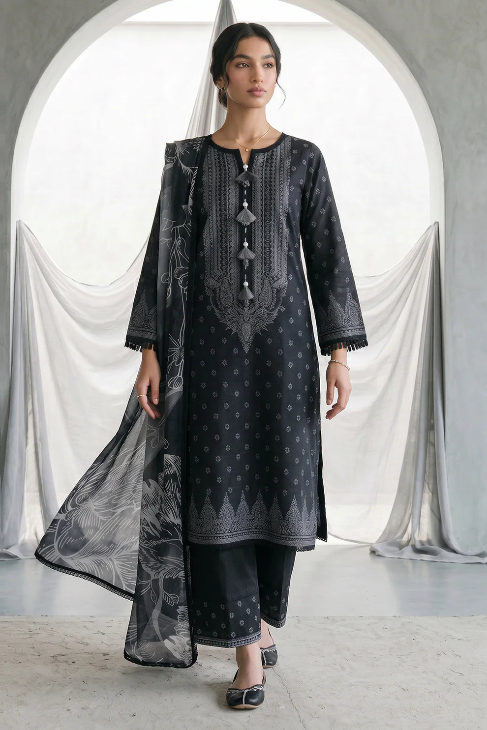 ZELLBURY | Printed Lawn 3PC 1091