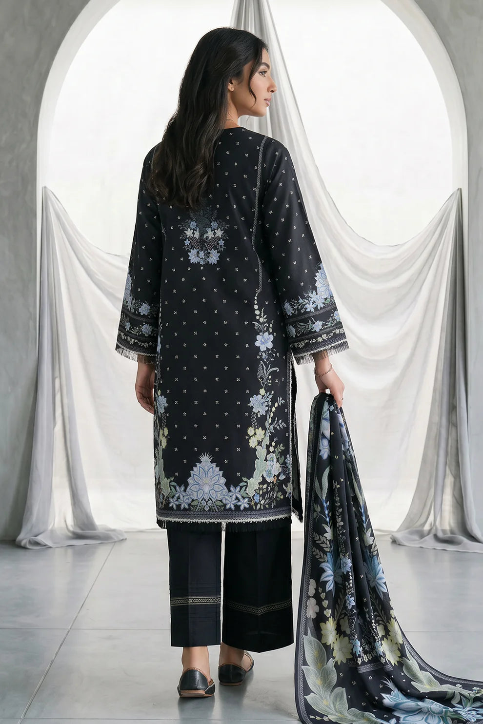 ZELLBURY | Printed Lawn 3PC 1095