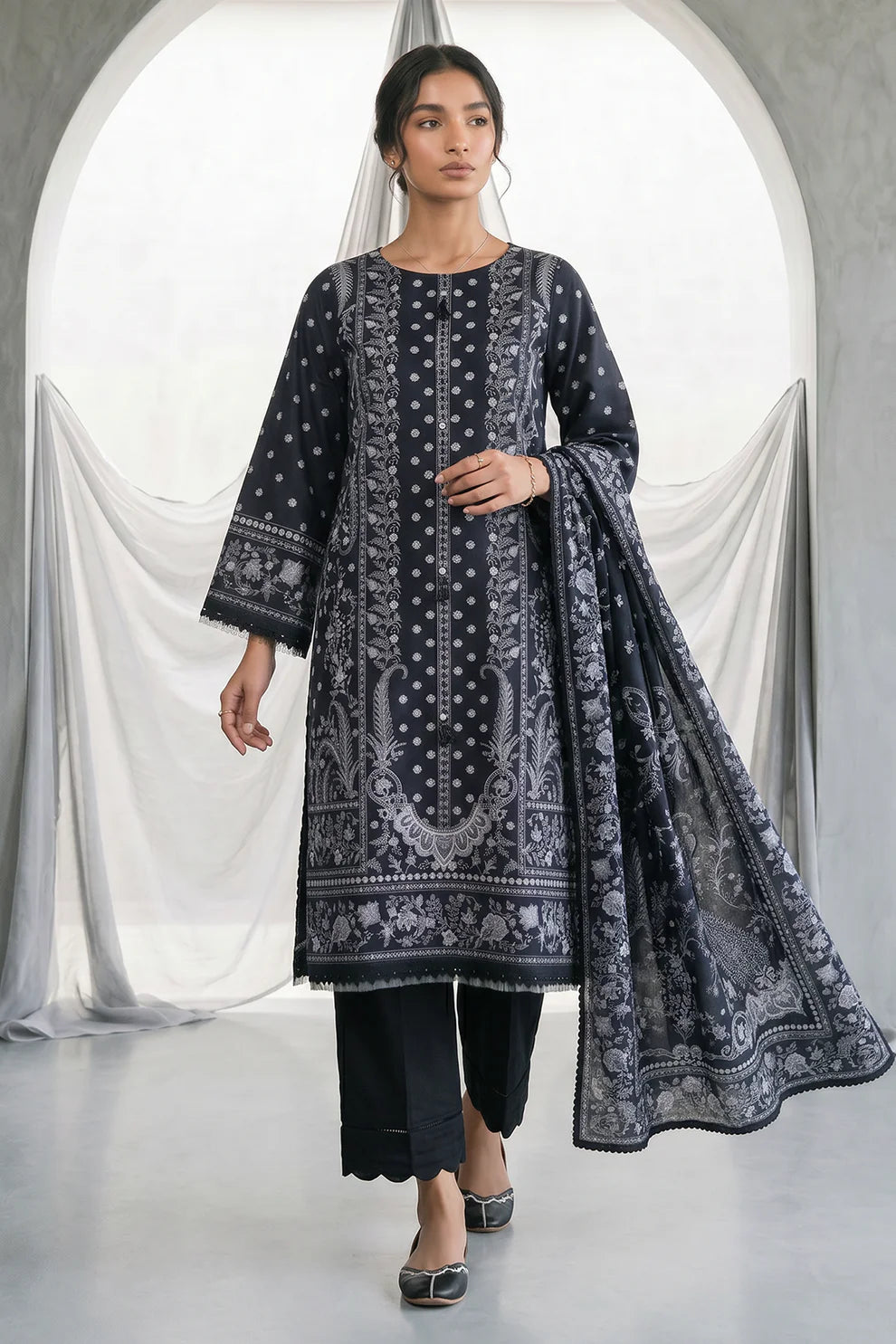 ZELLBURY | Printed Lawn 3PC 1097