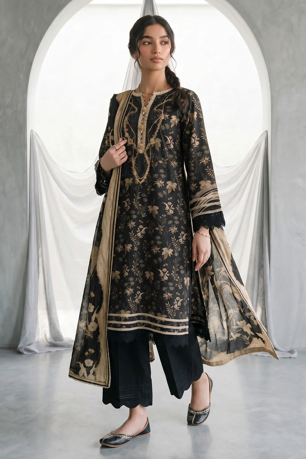 ZELLBURY | Printed Lawn 3PC 1135
