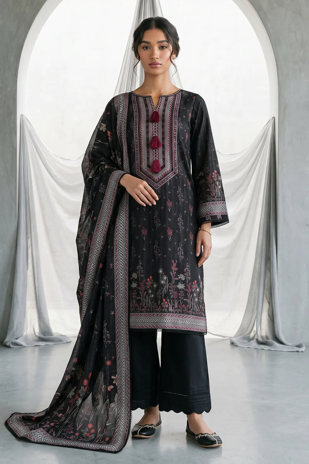 ZELLBURY | Printed Lawn 3PC 1137