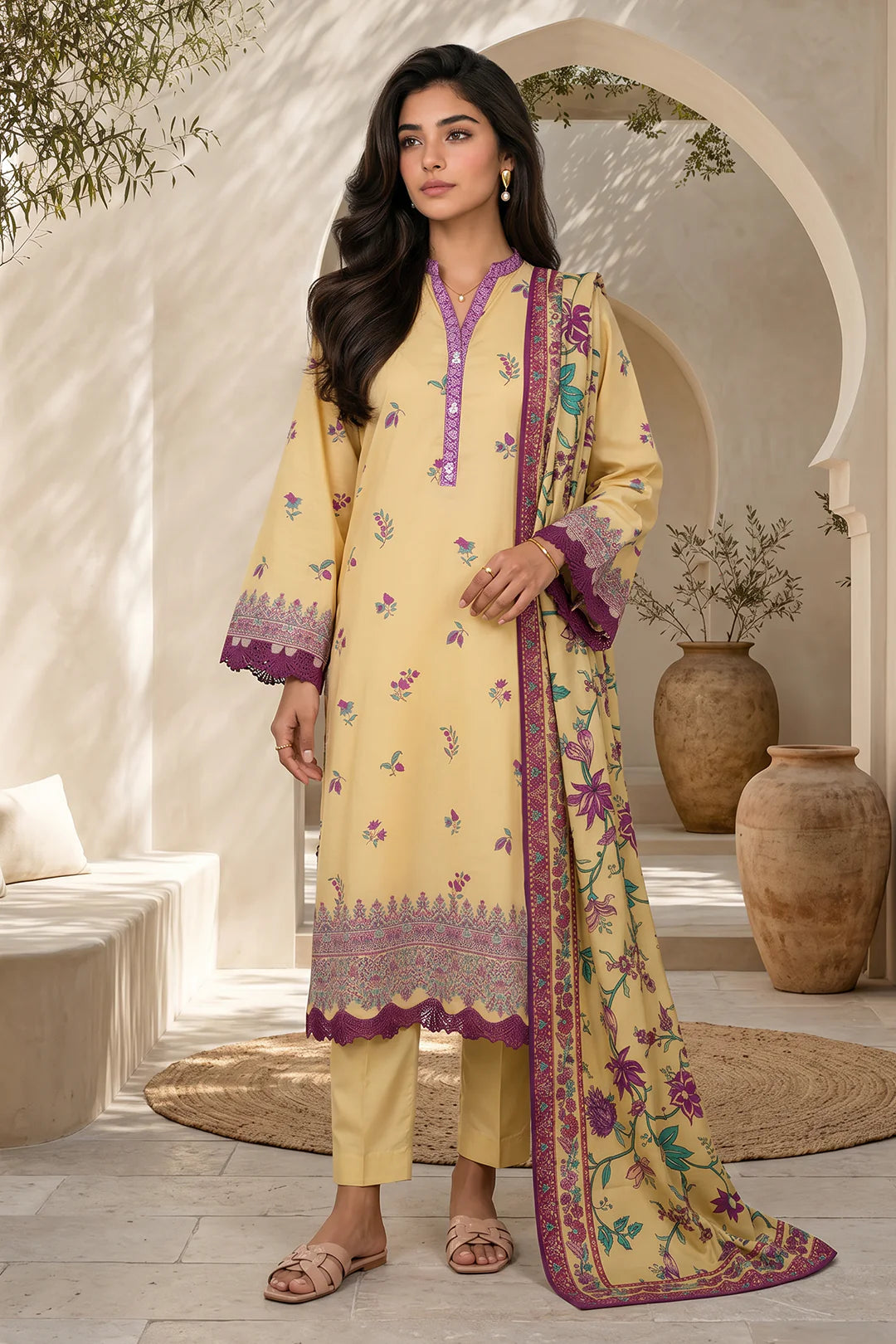 ZELLBURY | Printed Lawn 3PC 1147