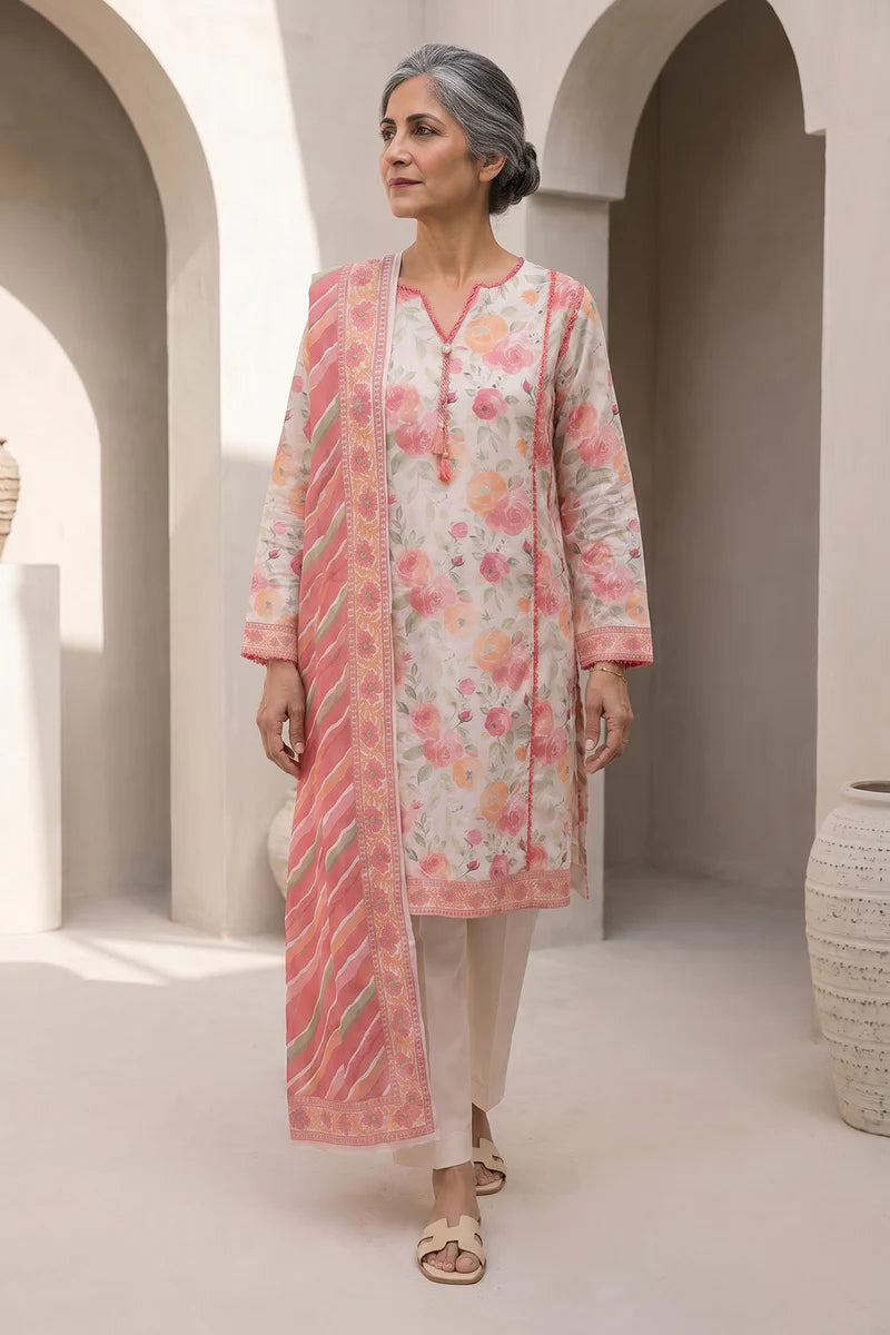 ZELLBURY | Printed Lawn 3PC 8007
