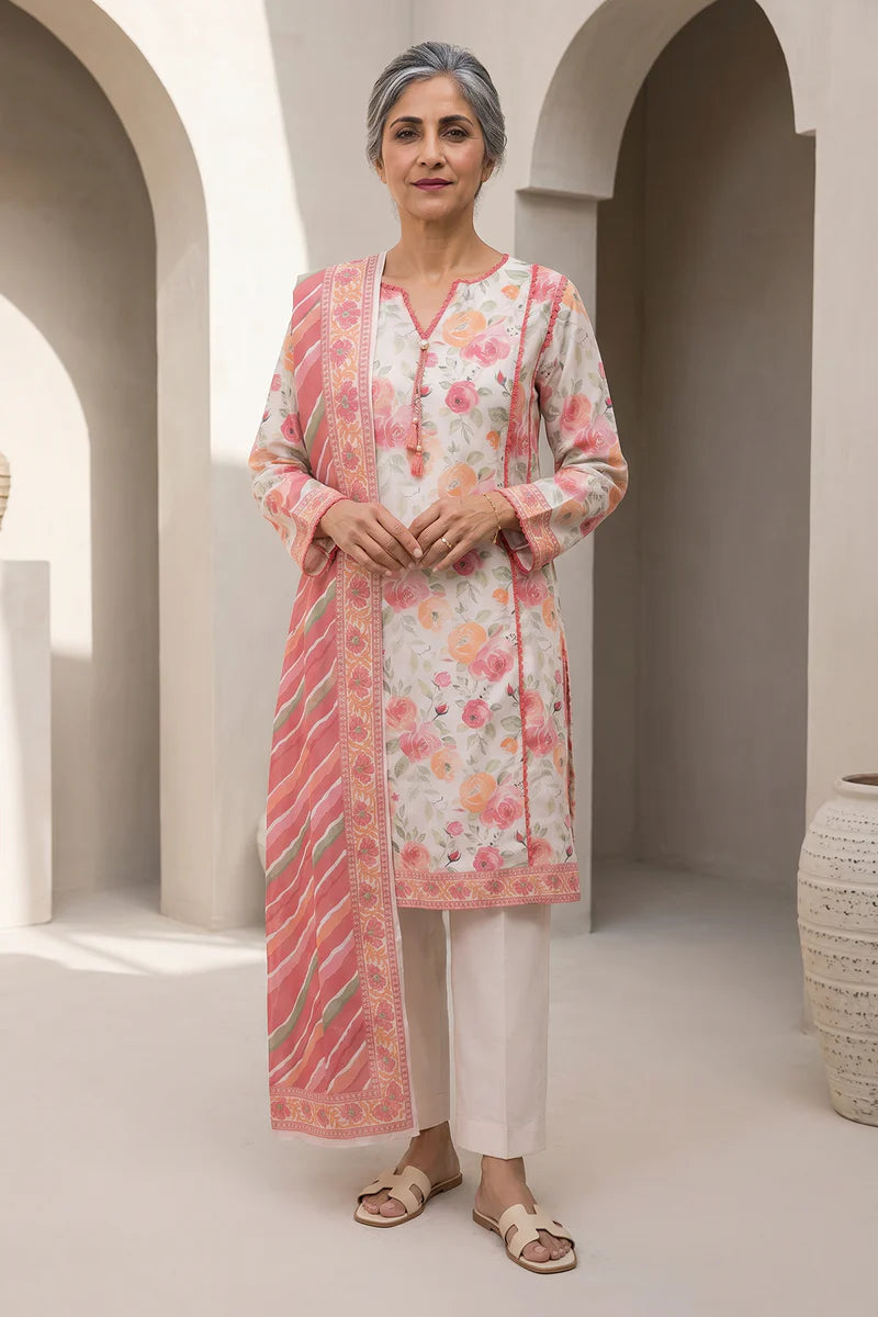 ZELLBURY | Printed Lawn 3PC 8007