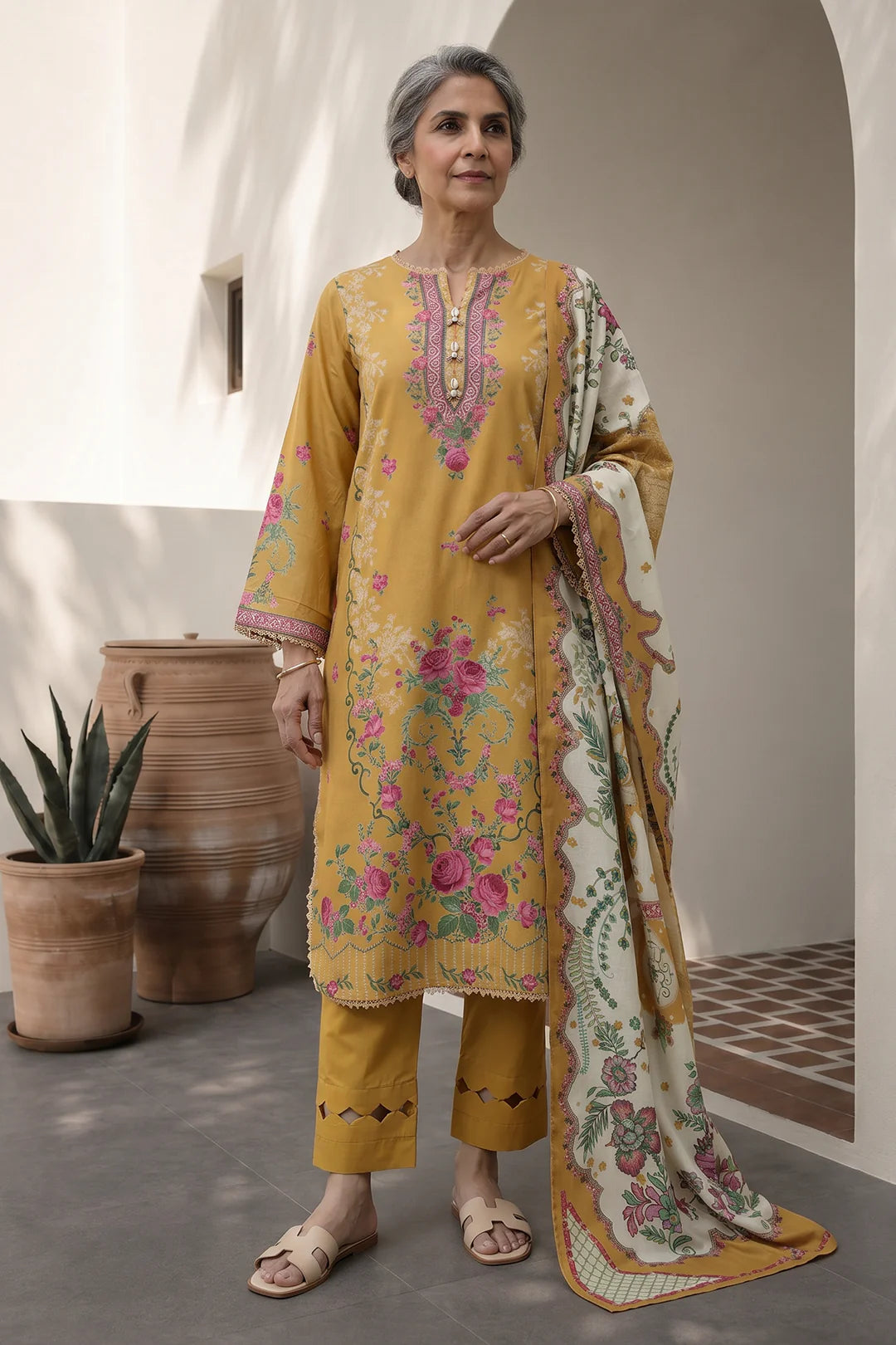 ZELLBURY | Printed Lawn 3PC 8008