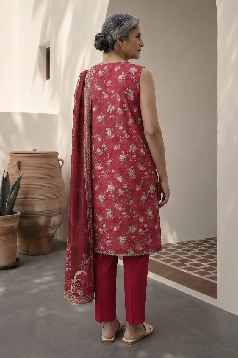 ZELLBURY | Printed Lawn 3PC 8012