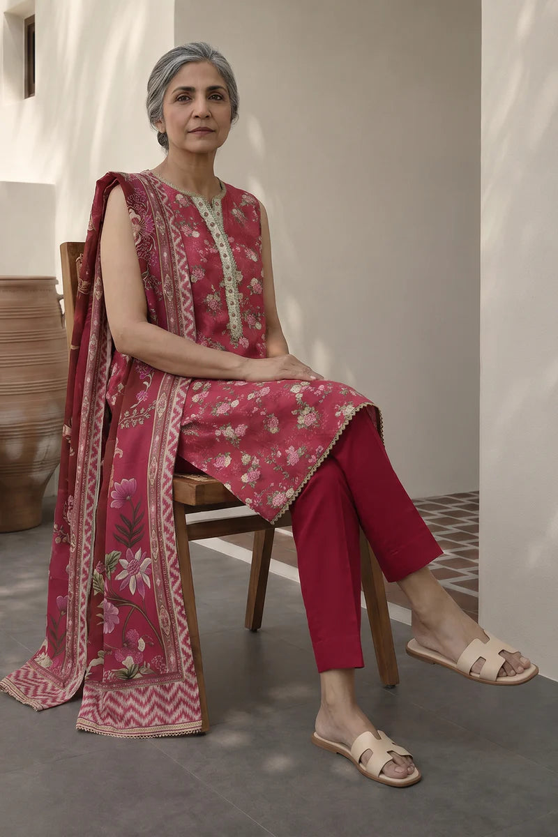 ZELLBURY | Printed Lawn 3PC 8012