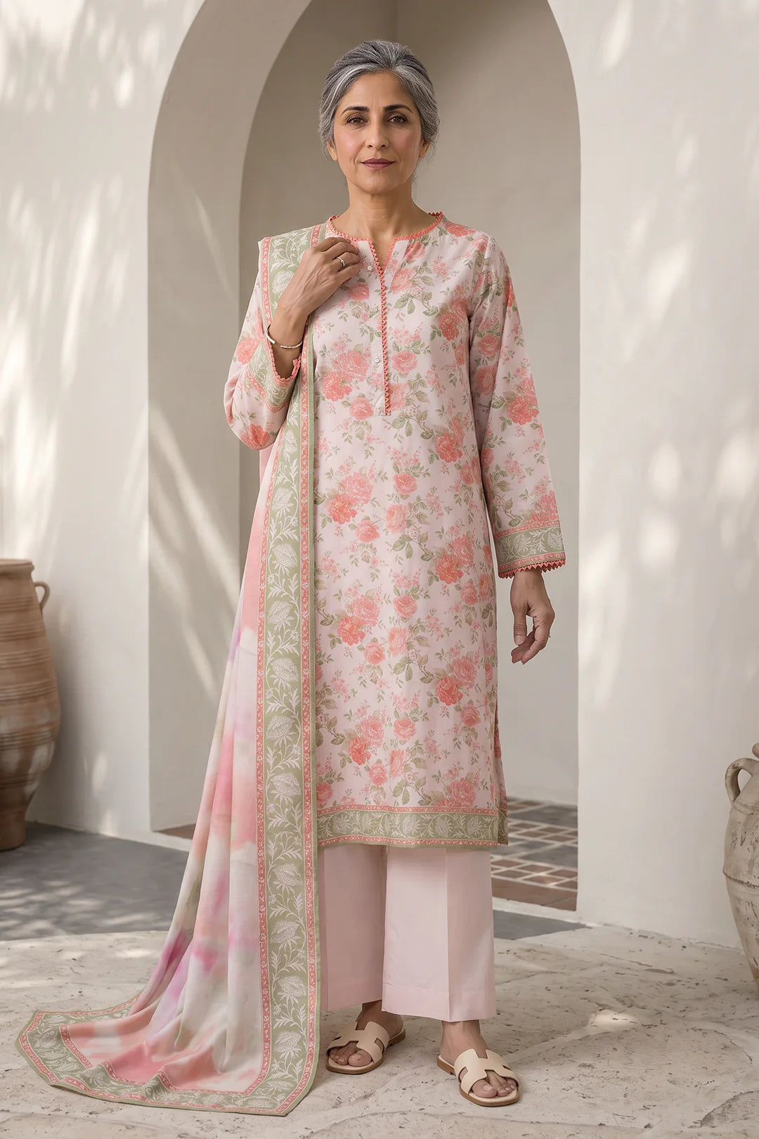 ZELLBURY | Printed Lawn 3PC 8019