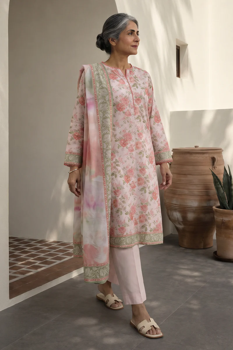 ZELLBURY | Printed Lawn 3PC 8019