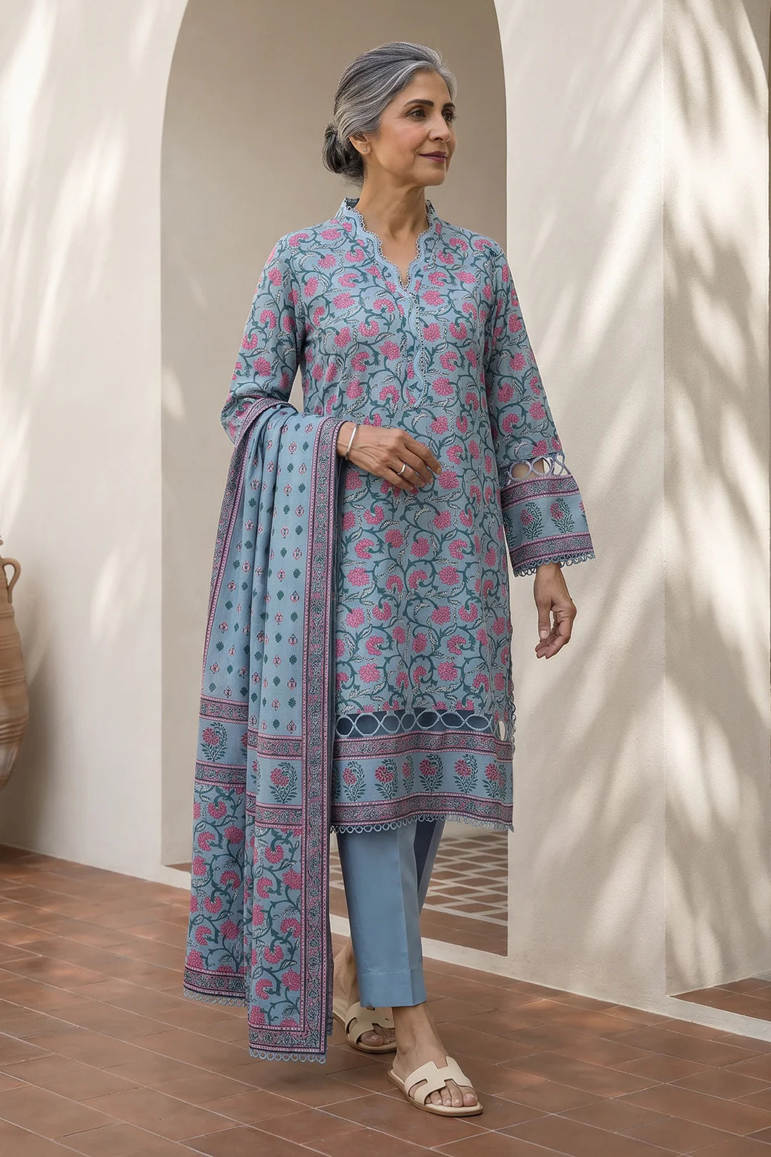 ZELLBURY | Printed Lawn 3PC 8022