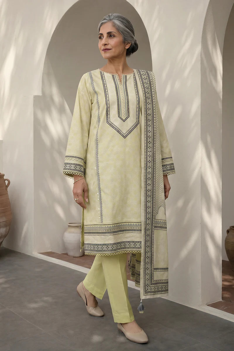 ZELLBURY | Printed Lawn 3PC 8024