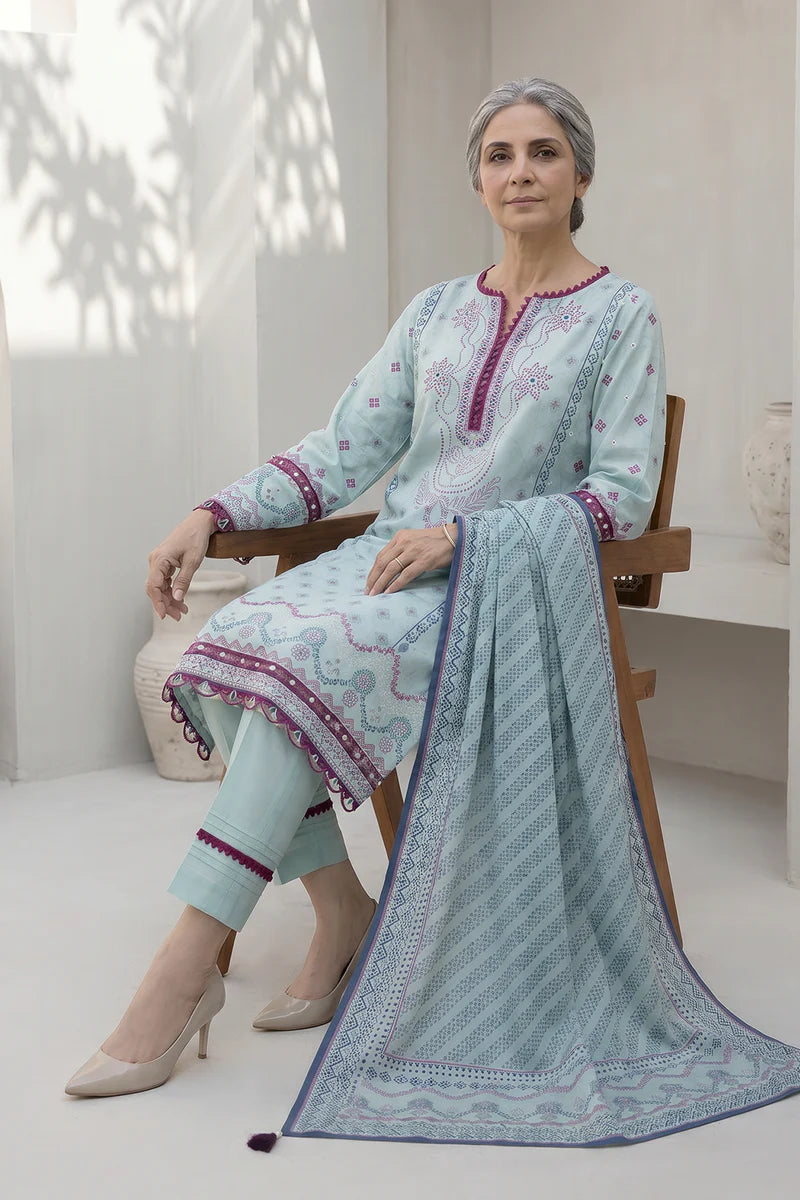 ZELLBURY | Printed Lawn 3PC 8026