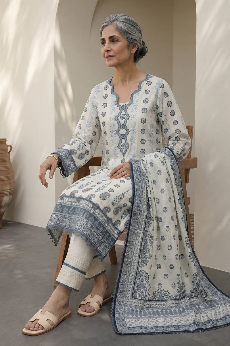 ZELLBURY | Printed Lawn 3PC 8030