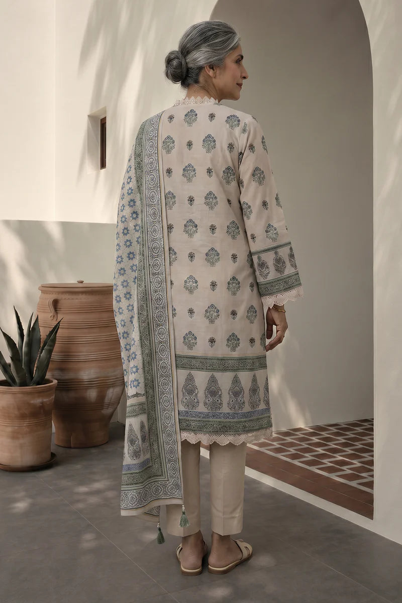 ZELLBURY | Printed Lawn 3PC 8035