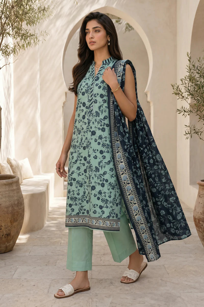 ZELLBURY | Printed Lawn 3PC 8048