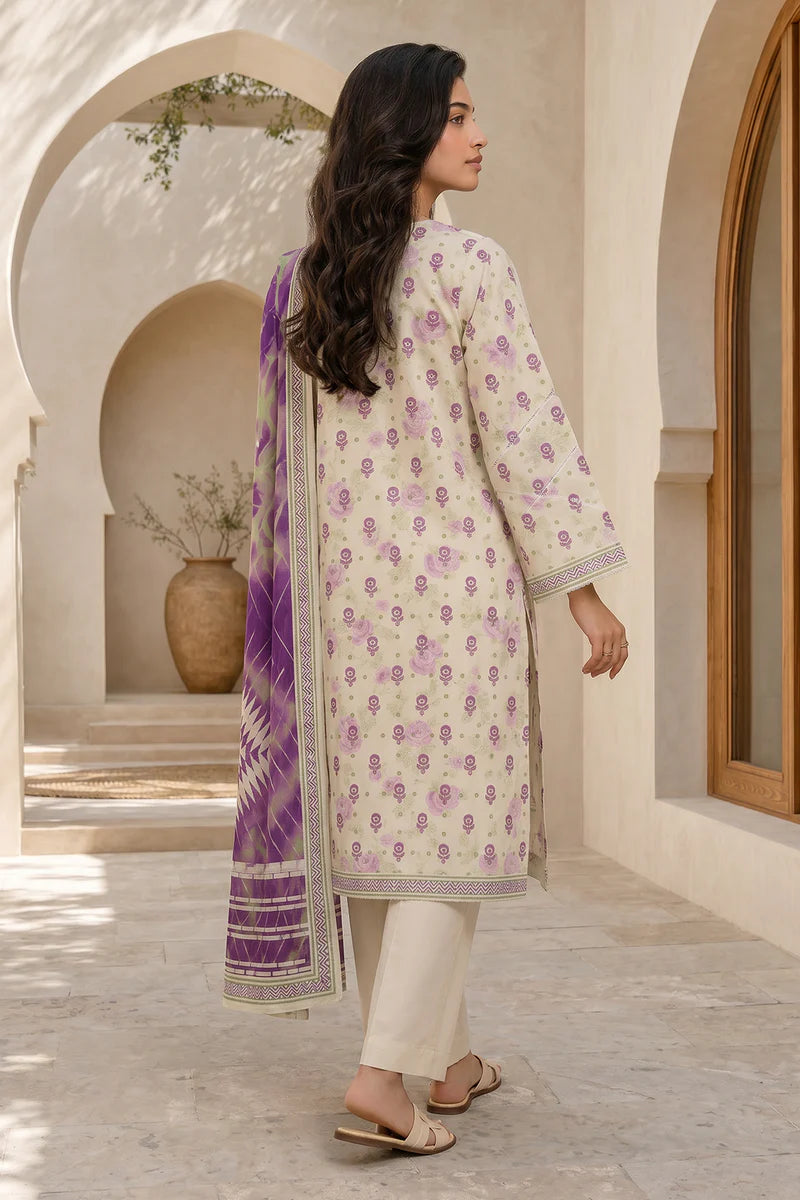 ZELLBURY | Printed Lawn 3PC 8053
