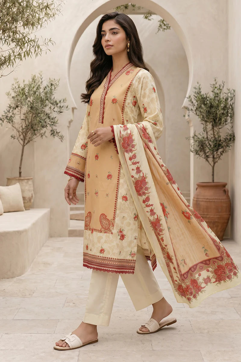 ZELLBURY | Printed Lawn 3PC 8057