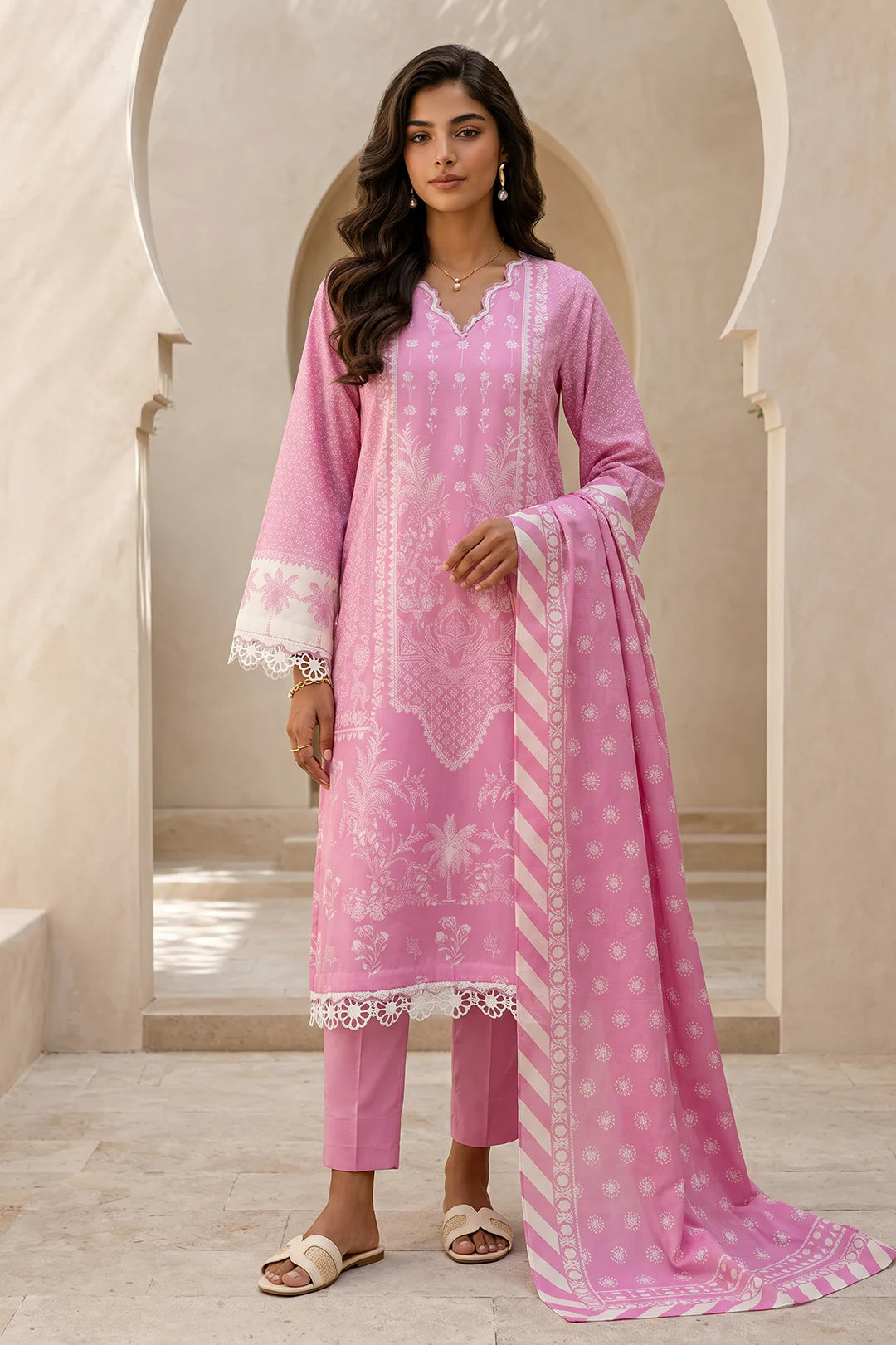 ZELLBURY | Printed Lawn 3PC 8059