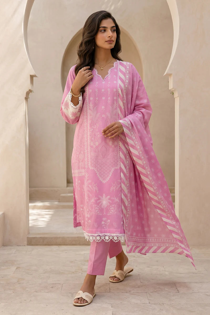 ZELLBURY | Printed Lawn 3PC 8059